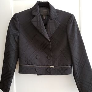 BCBG MaxAzria Black Plaid jacket